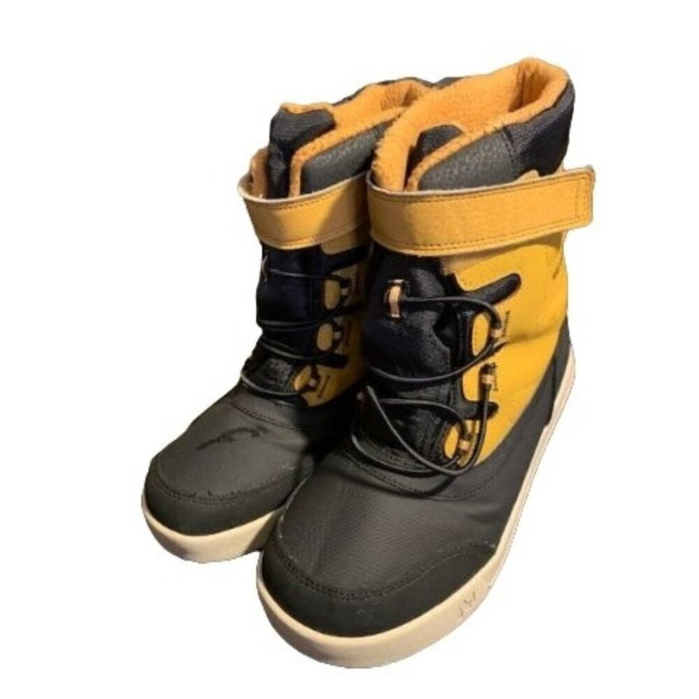 Merrell Unisex-Child Snow Bank Jr Waterproof Boot Yellow / Black Size 5M